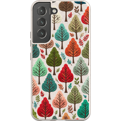 Stepping Green Phone Case Festive Fall Trees Bio Case