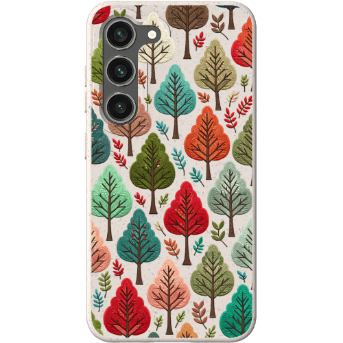 Stepping Green Phone Case Festive Fall Trees Bio Case