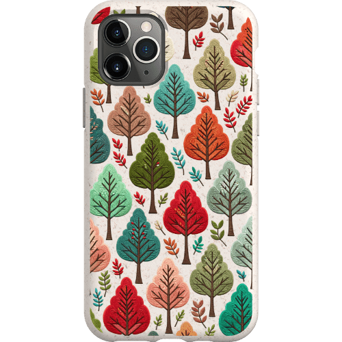 Stepping Green Phone Case Festive Fall Trees Bio Case
