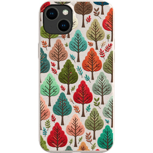 Stepping Green Phone Case Festive Fall Trees Bio Case