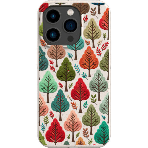 Stepping Green Phone Case Festive Fall Trees Bio Case