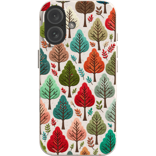 Stepping Green Phone Case Festive Fall Trees Bio Case