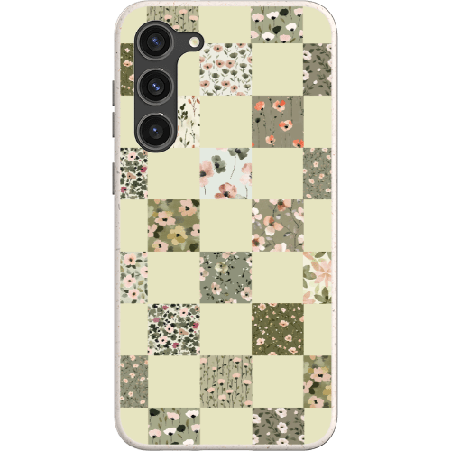 Stepping Green Phone Case Foral Patterns Checkerboard Bio Case