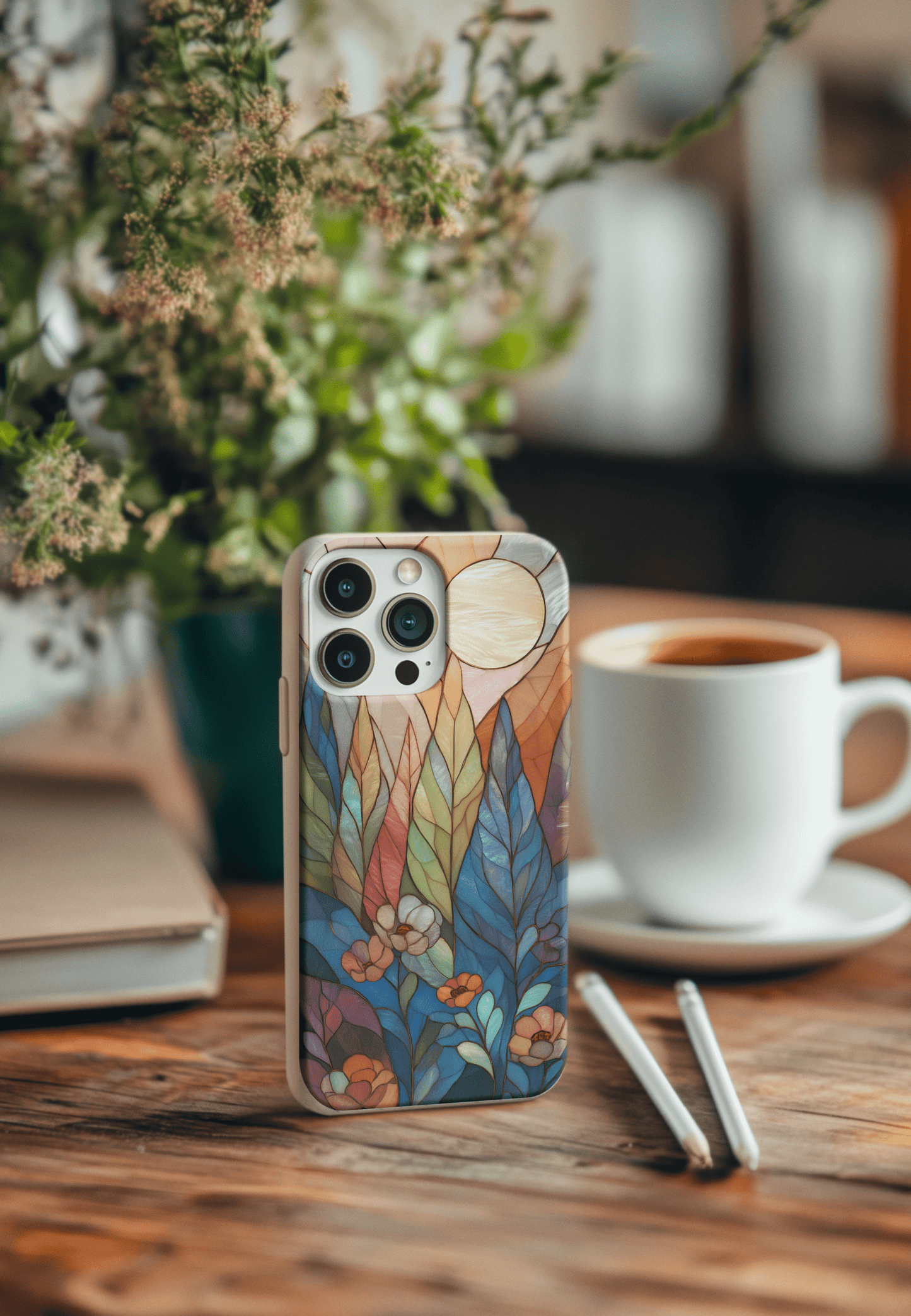 Stepping Green Phone Case Forest Flowers Bio Case