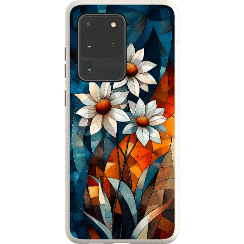 Stepping Green Phone Case Geometric Daisies Bio Case