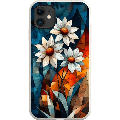 Stepping Green Phone Case Geometric Daisies Bio Case