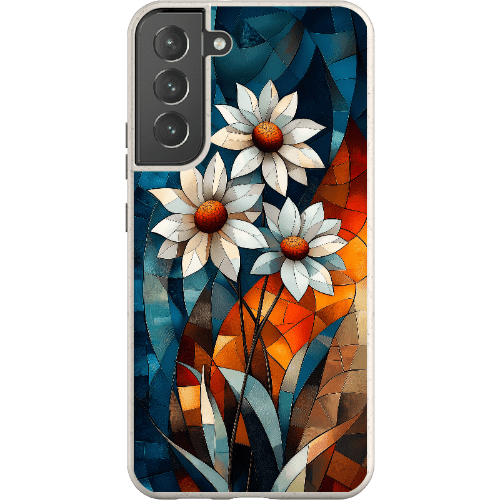 Stepping Green Phone Case Geometric Daisies Bio Case