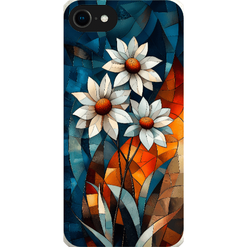 Stepping Green Phone Case Geometric Daisies Bio Case