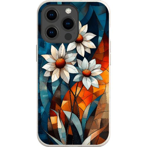 Stepping Green Phone Case Geometric Daisies Bio Case