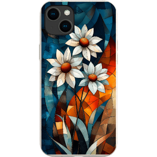 Stepping Green Phone Case Geometric Daisies Bio Case