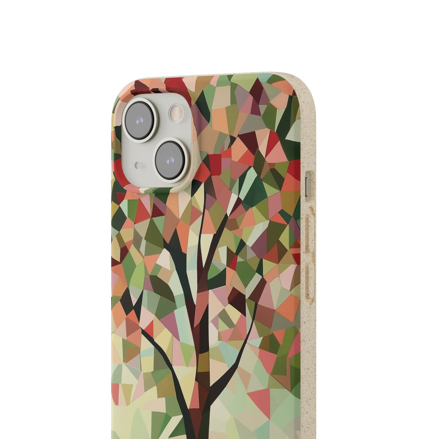Stepping Green Phone Case Geometric Tree Bio Case