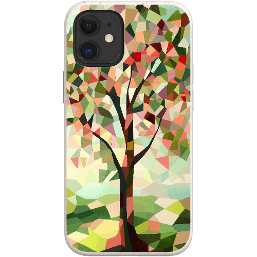 Stepping Green Phone Case Geometric Tree Bio Case
