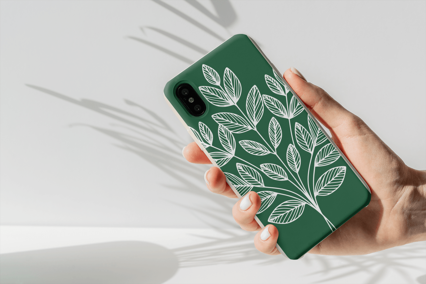Stepping Green Phone Case Green Leaf Line Art Bio Case