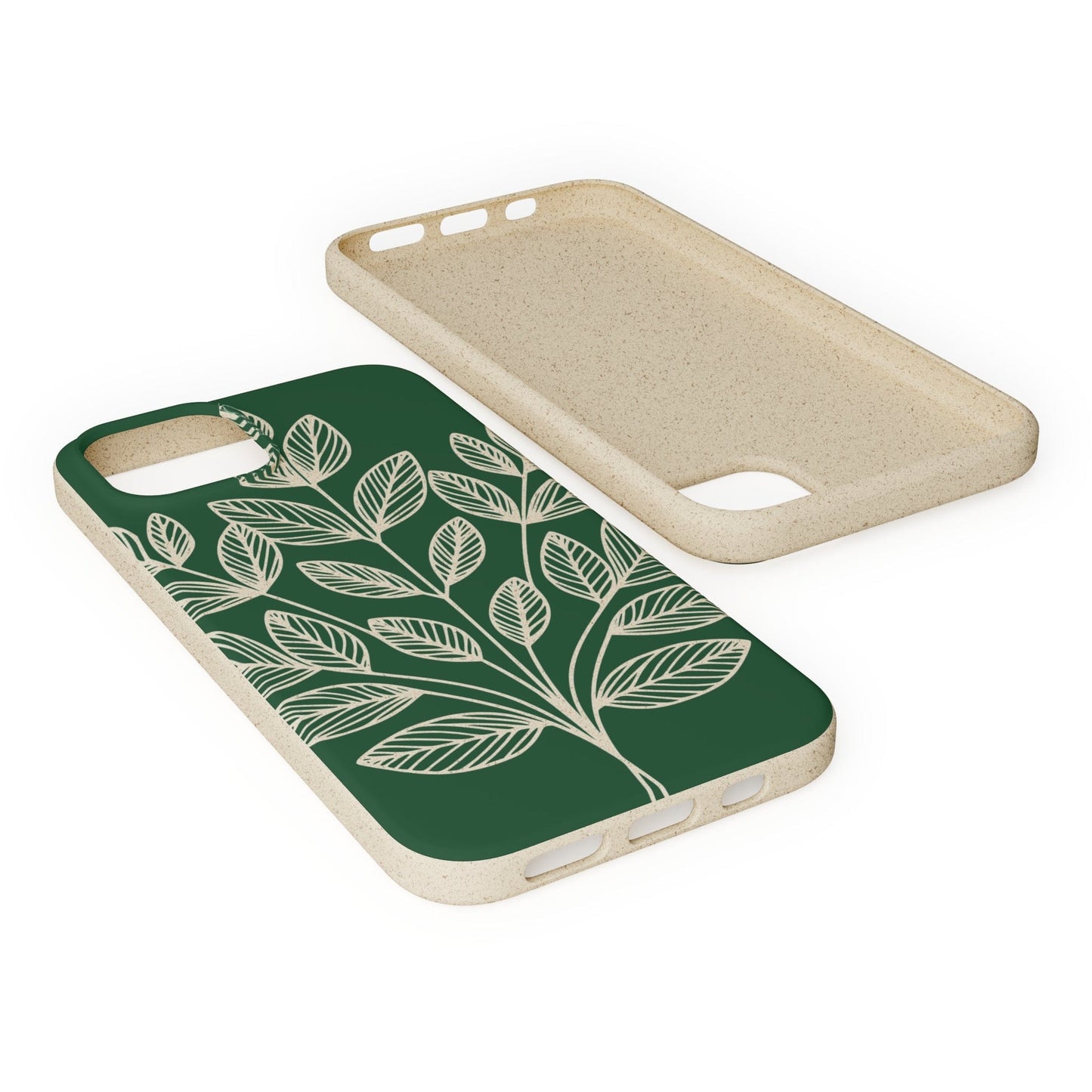 Stepping Green Phone Case Green Leaf Line Art Bio Case