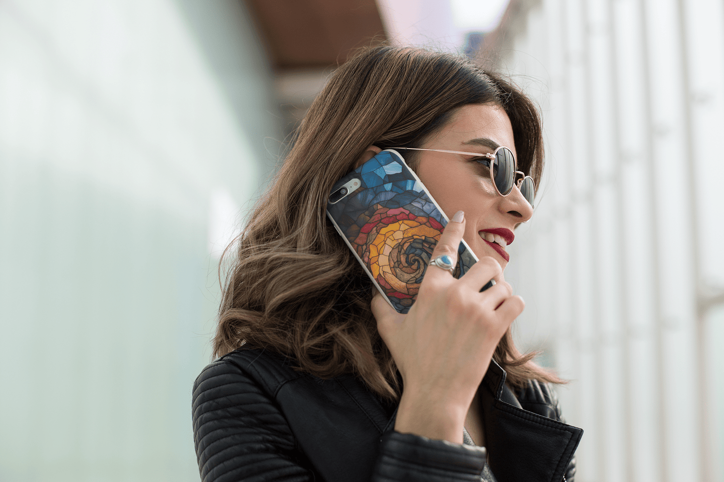 Stepping Green Phone Case Hurricane Swirl Bio Case