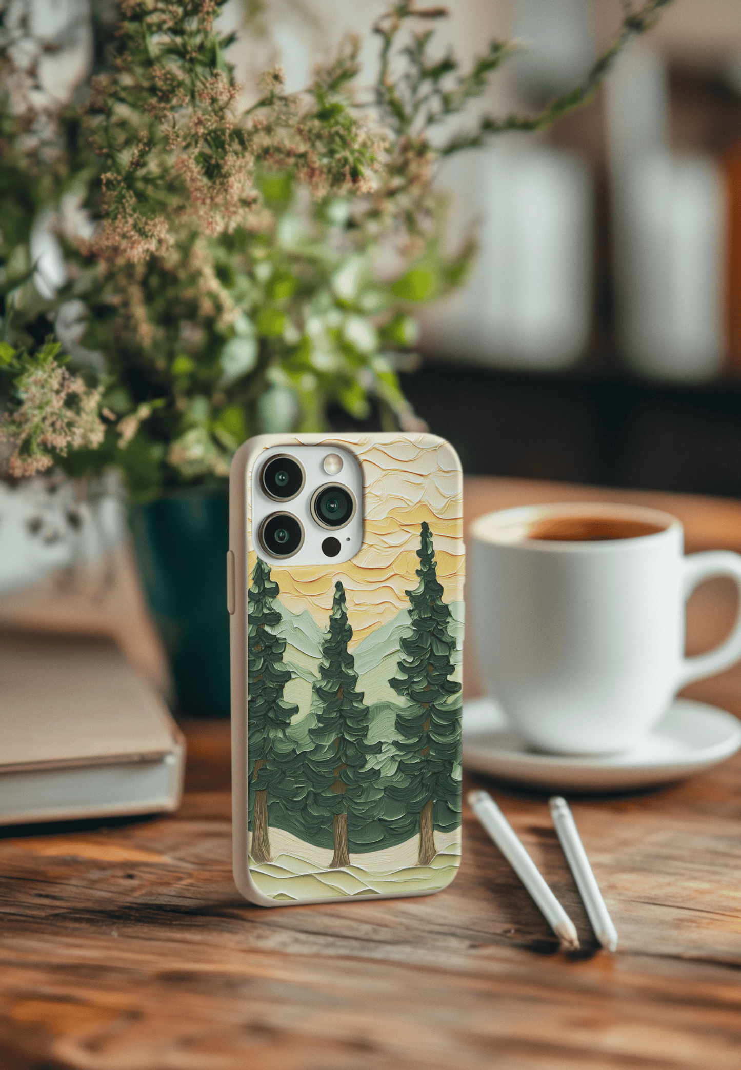 Stepping Green Phone Case Impasto Forest Bio Case