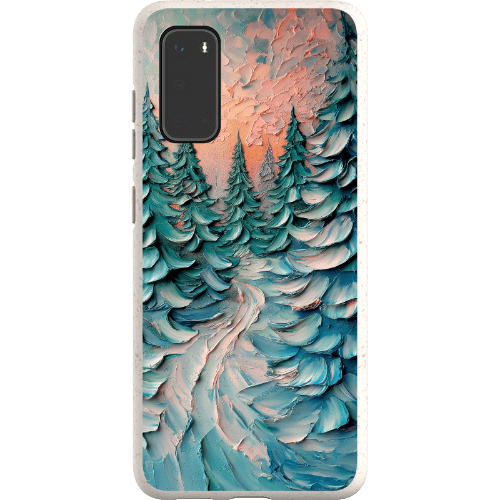 Stepping Green Phone Case Impasto Winter Forest Bio Case