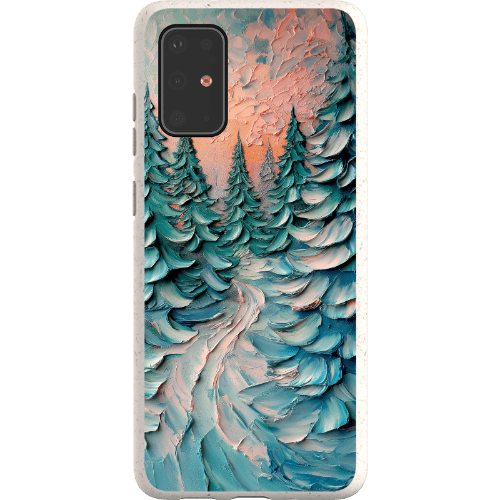 Stepping Green Phone Case Impasto Winter Forest Bio Case