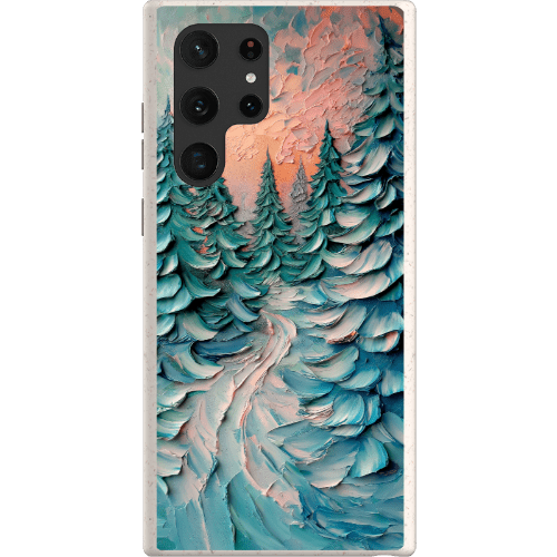 Stepping Green Phone Case Impasto Winter Forest Bio Case