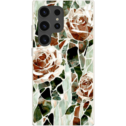Stepping Green Phone Case Mosaic Rose Bio Case