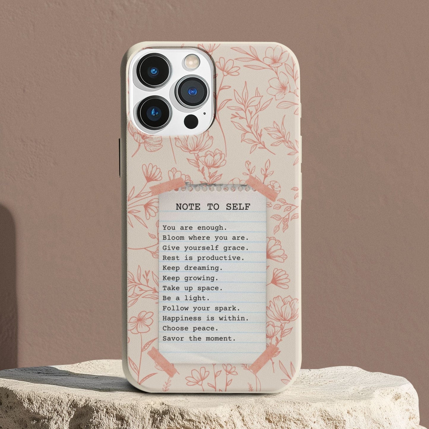 Stepping Green Phone Case Note to Self 1 Bio Case