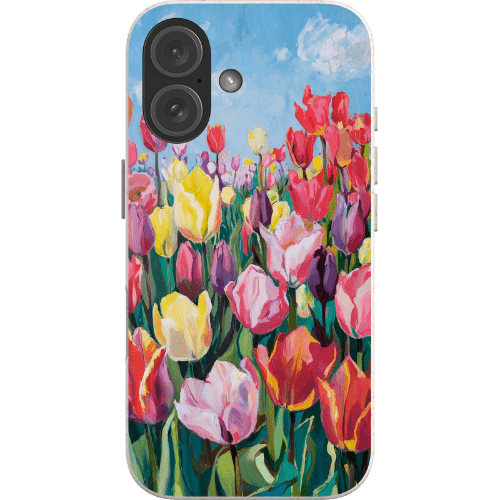 Stepping Green Phone Case Painted Tulip Bio Case