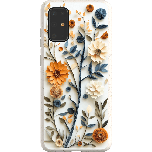 Stepping Green Phone Case Paper Cut Boho Floral Bio Case