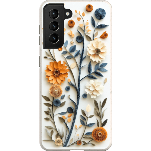 Stepping Green Phone Case Paper Cut Boho Floral Bio Case