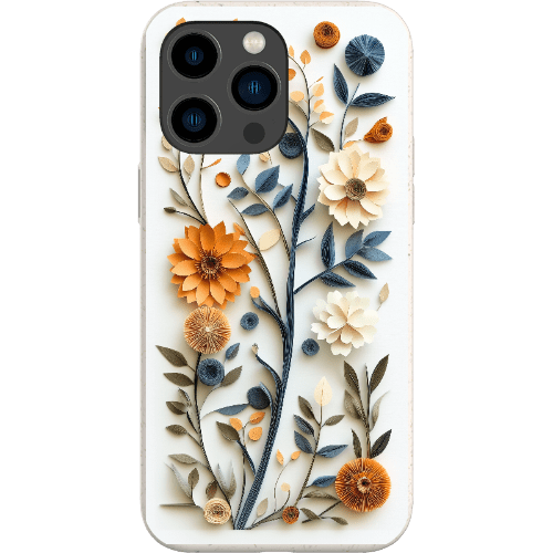 Stepping Green Phone Case Paper Cut Boho Floral Bio Case