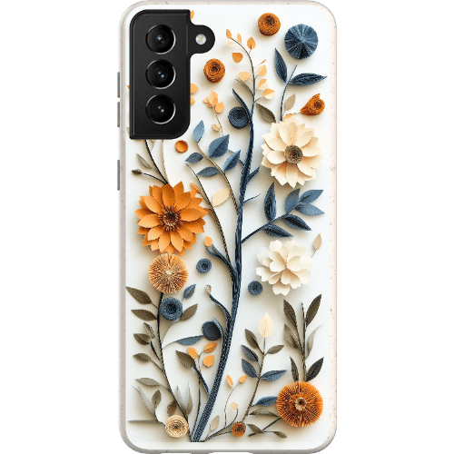 Stepping Green Phone Case Paper Cut Boho Floral Bio Case