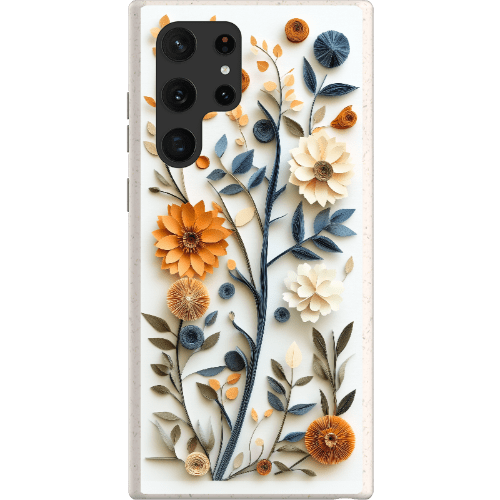 Stepping Green Phone Case Paper Cut Boho Floral Bio Case