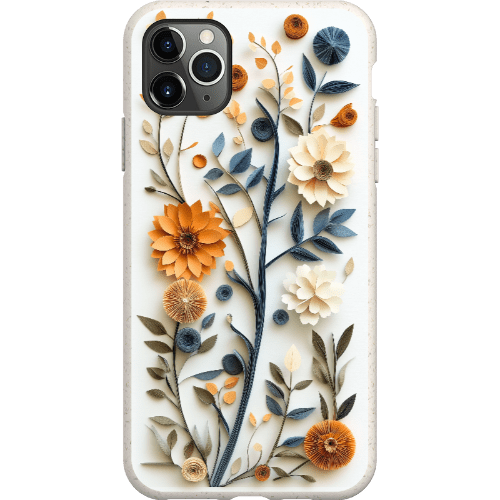 Stepping Green Phone Case Paper Cut Boho Floral Bio Case