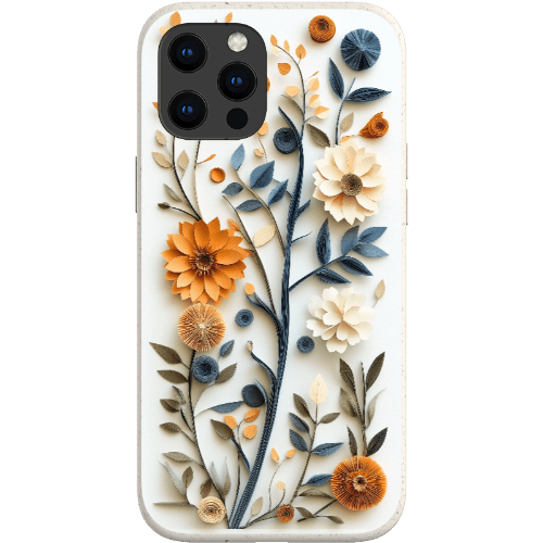 Stepping Green Phone Case Paper Cut Boho Floral Bio Case
