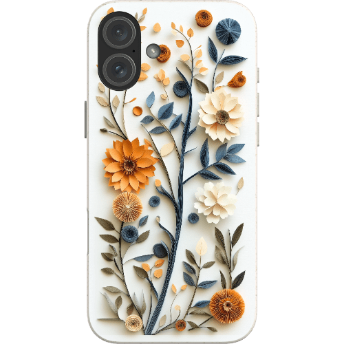 Stepping Green Phone Case Paper Cut Boho Floral Bio Case