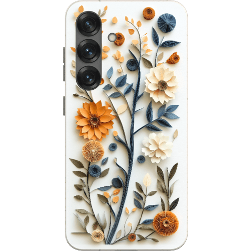 Stepping Green Phone Case Paper Cut Boho Floral Bio Case
