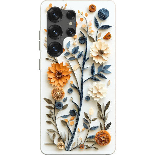 Stepping Green Phone Case Paper Cut Boho Floral Bio Case
