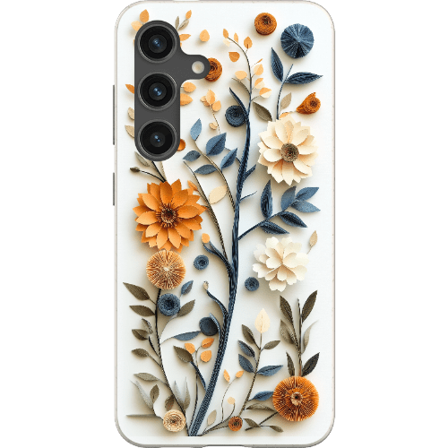 Stepping Green Phone Case Paper Cut Boho Floral Bio Case