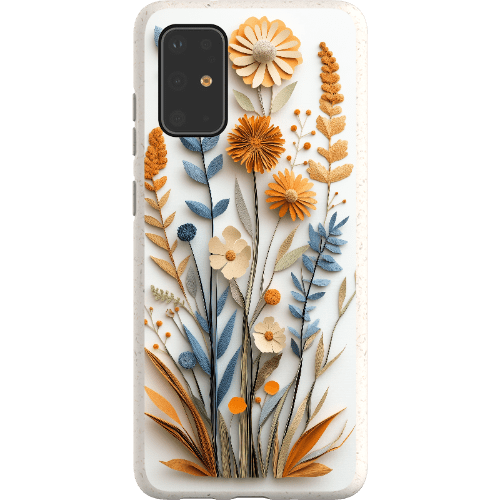 Stepping Green Phone Case Paper Cut Boho Wildflowers Bio Case