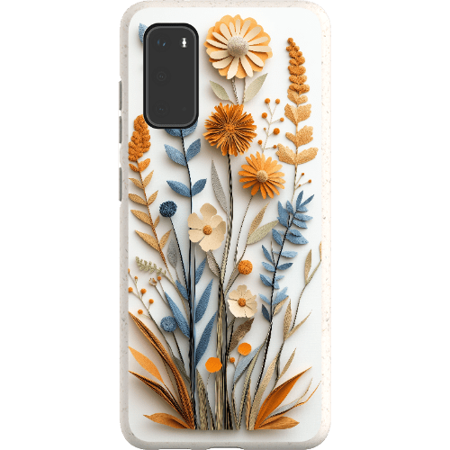 Stepping Green Phone Case Paper Cut Boho Wildflowers Bio Case