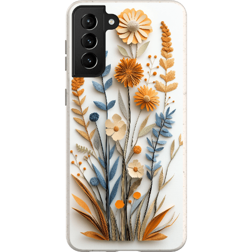 Stepping Green Phone Case Paper Cut Boho Wildflowers Bio Case