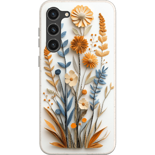Stepping Green Phone Case Paper Cut Boho Wildflowers Bio Case