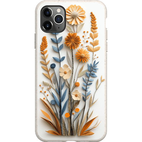 Stepping Green Phone Case Paper Cut Boho Wildflowers Bio Case