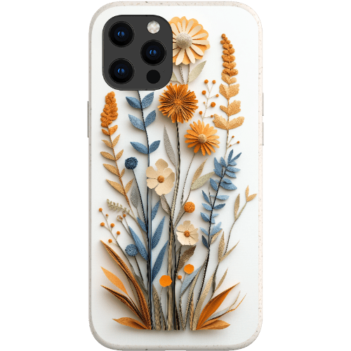 Stepping Green Phone Case Paper Cut Boho Wildflowers Bio Case