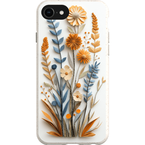 Stepping Green Phone Case Paper Cut Boho Wildflowers Bio Case
