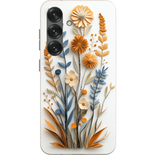 Stepping Green Phone Case Paper Cut Boho Wildflowers Bio Case