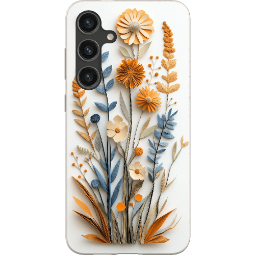 Stepping Green Phone Case Paper Cut Boho Wildflowers Bio Case