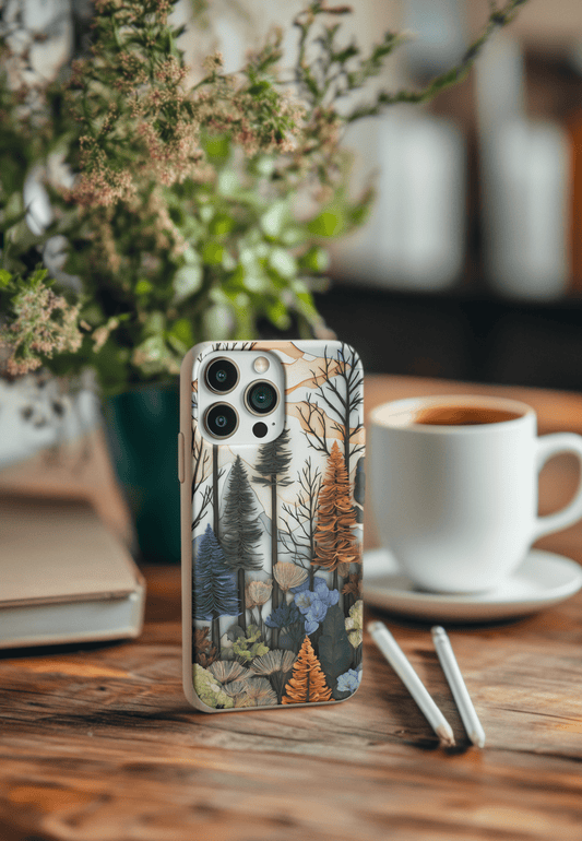 Stepping Green Phone Case Paper Forest Life Bio Case