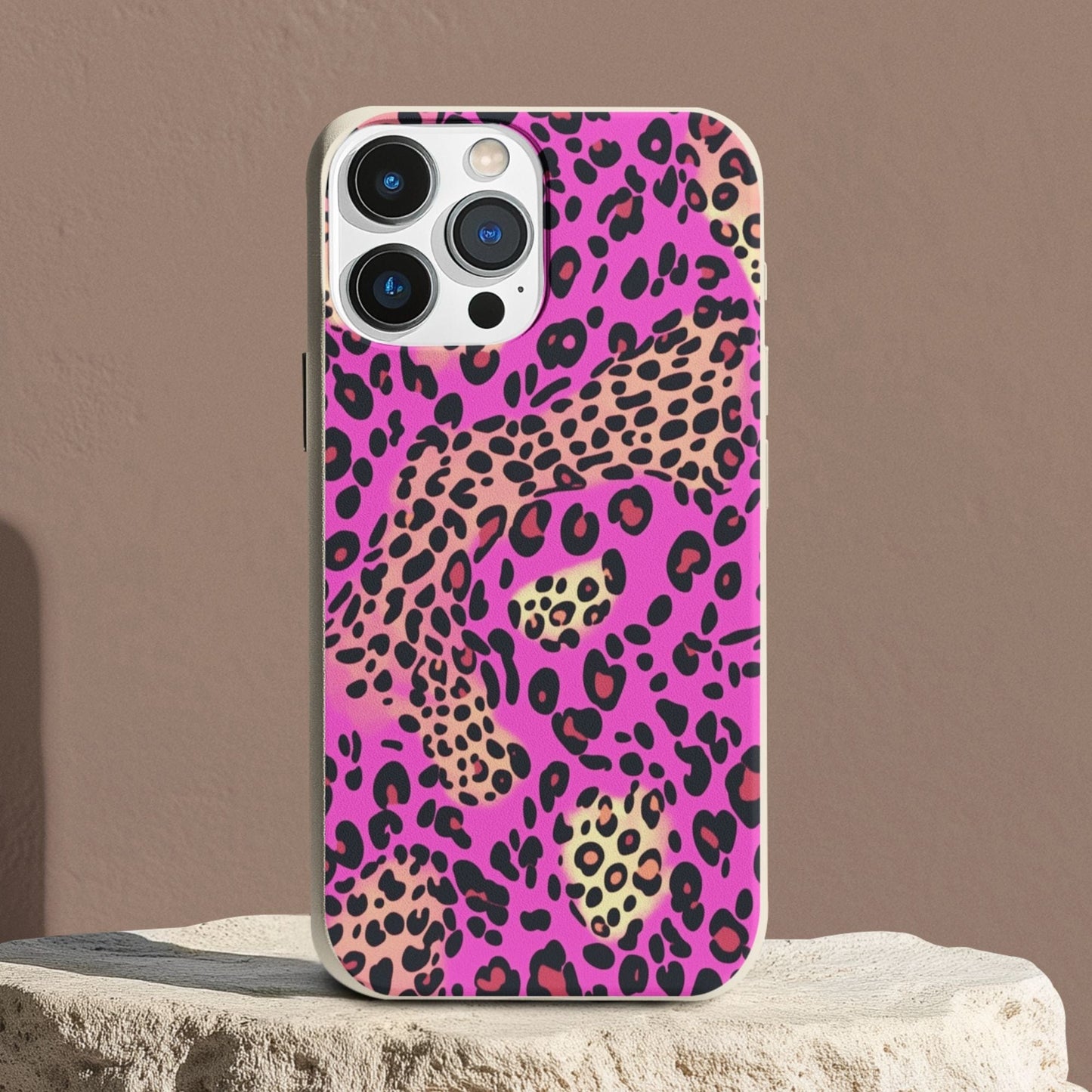 Stepping Green Phone Case Pink Cheetah and Leopard Bio Case