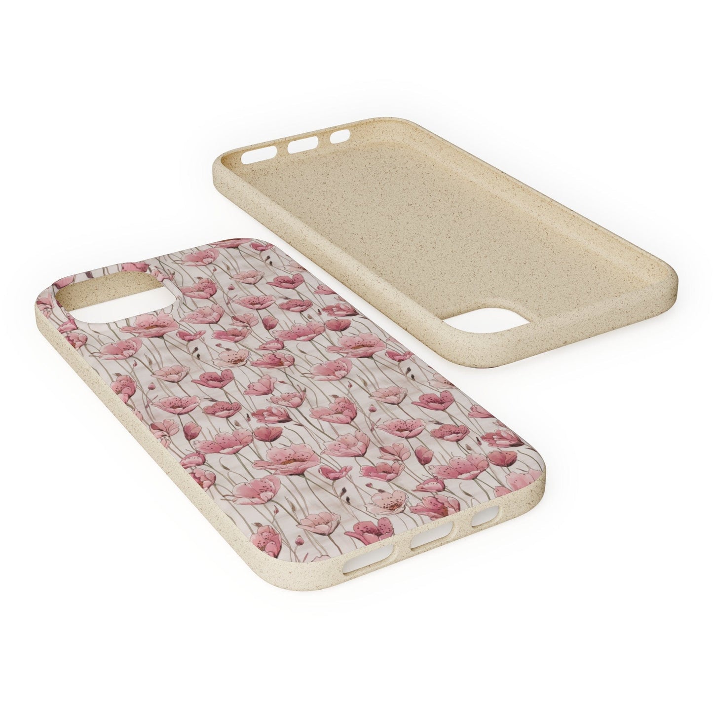 Stepping Green Phone Case Pink Floral Bio Case