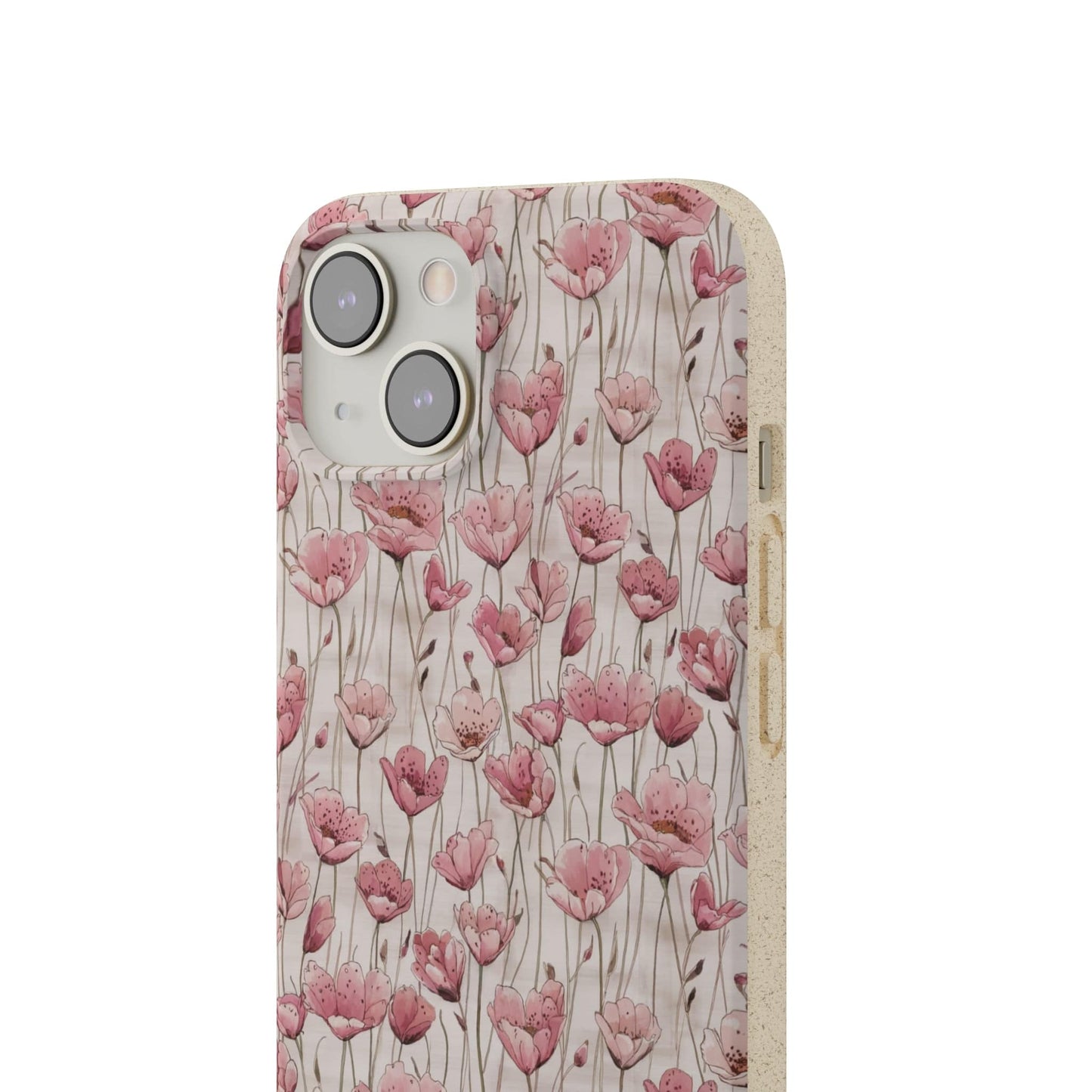 Stepping Green Phone Case Pink Floral Bio Case